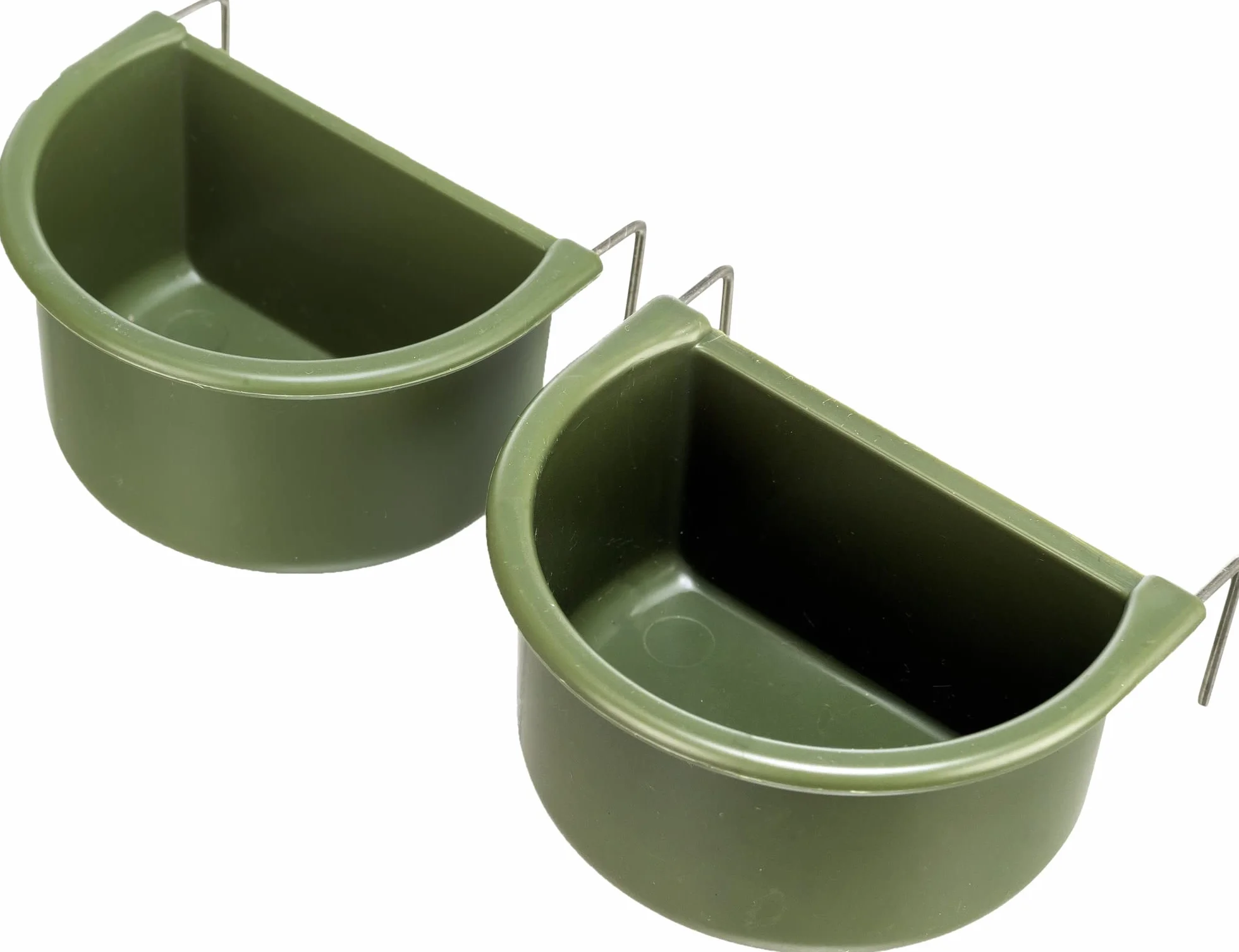 Trixie 5477 - Plastikowy zestaw do jadalni wiszący z drutu, 75 i 85 ml, różne kolory, 2 sztuki